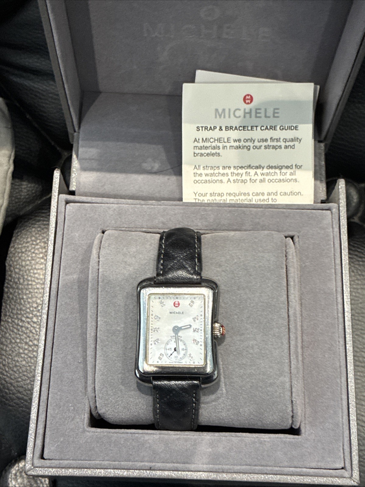 Michele Diamond and Mother of Pearl Dial Ladies Wristwatch