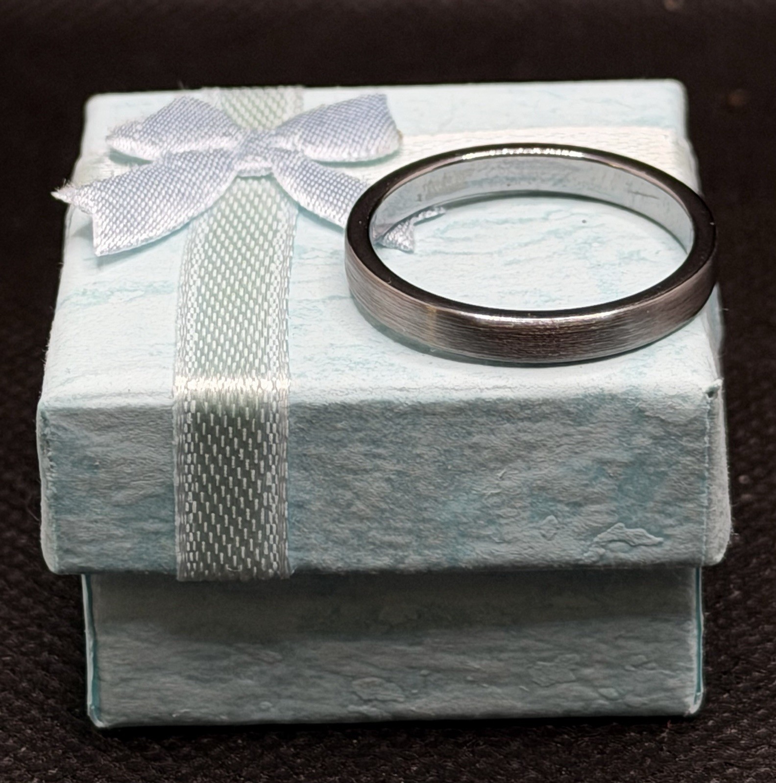 Men’s Tungsten Carbide Wedding Band Ring Size 10 3mm Brushed Polished