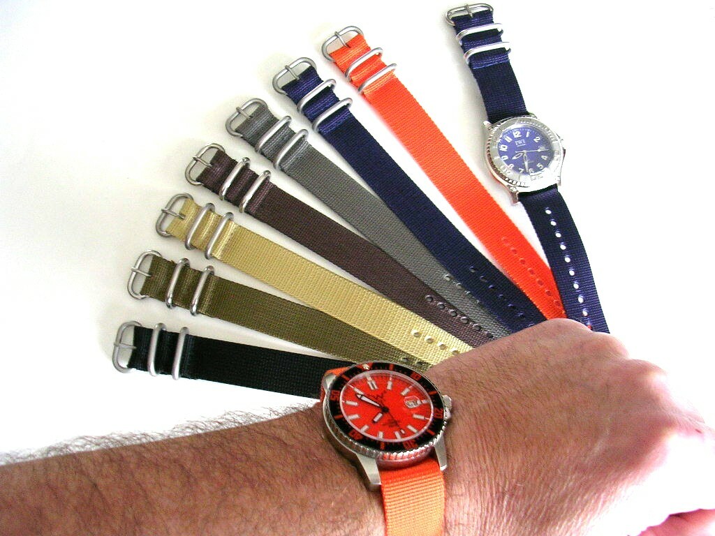 1pc NATO G10 UTC SS Ballistic Nylon military dive watch band strap IW SUISSE USA