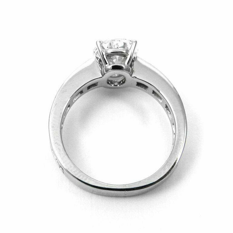 3ct Simulated Diamond Engagement Ring Baguette Accent 14k White Gold Plated
