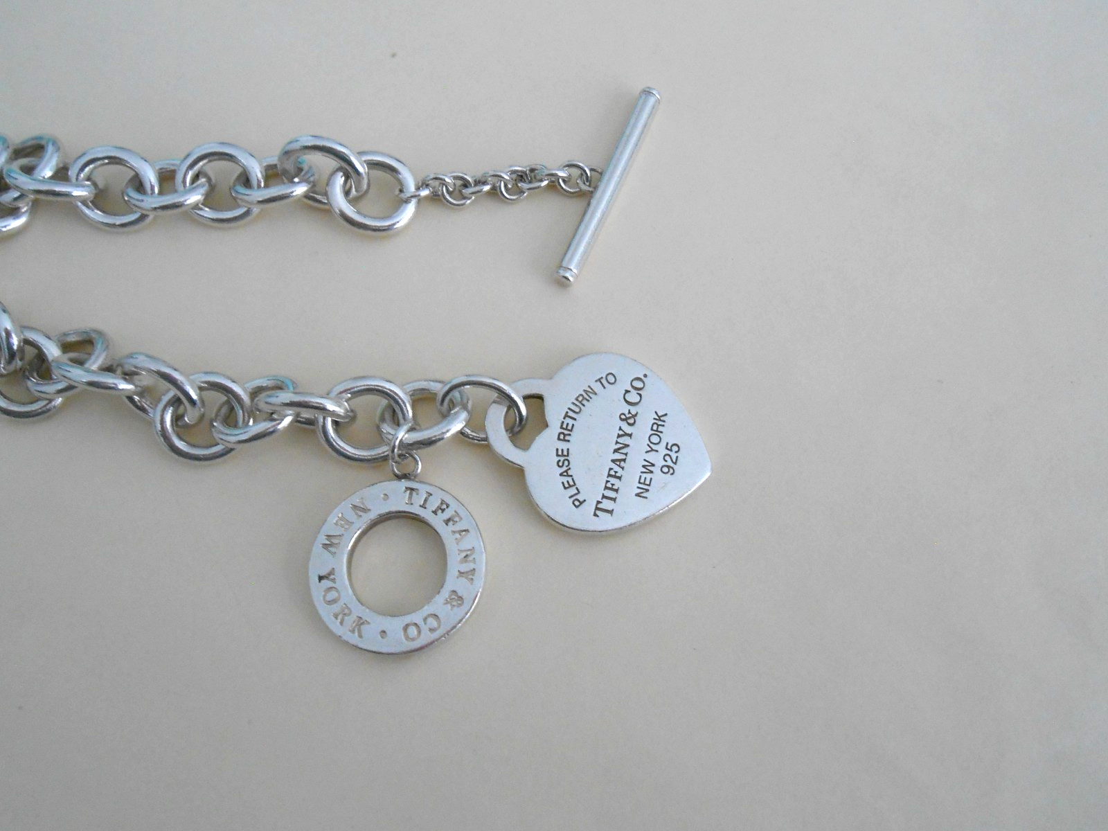 Tiffany Co Return To Tiffany Heart Tag Toggle Bracelet, Tiffany Bracelet 8.25″