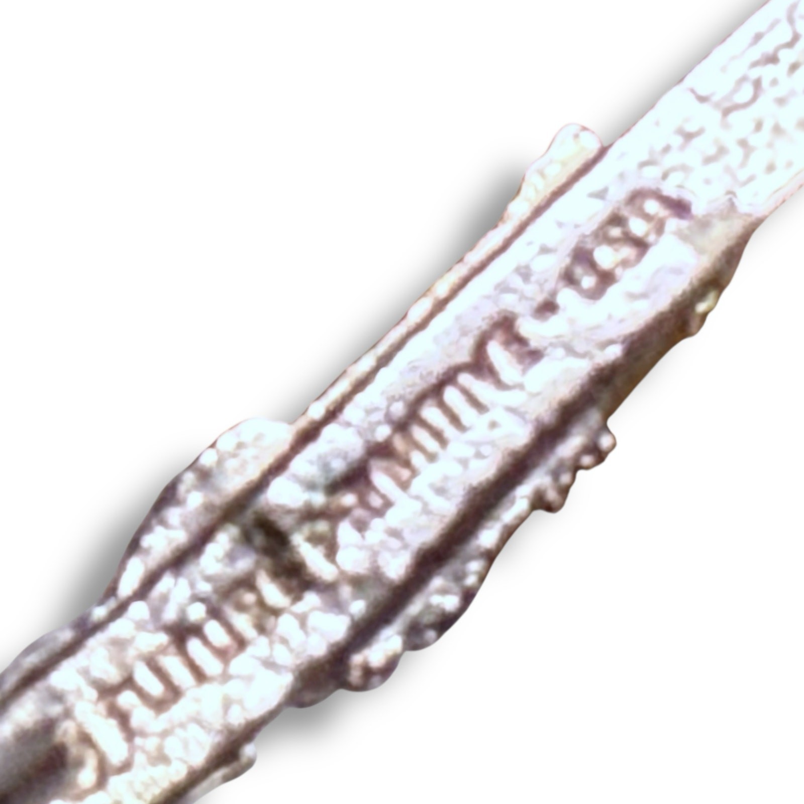 Vintage Future Primitive Lapel Pin Miniature Clarinet Silver Tone Black Patina