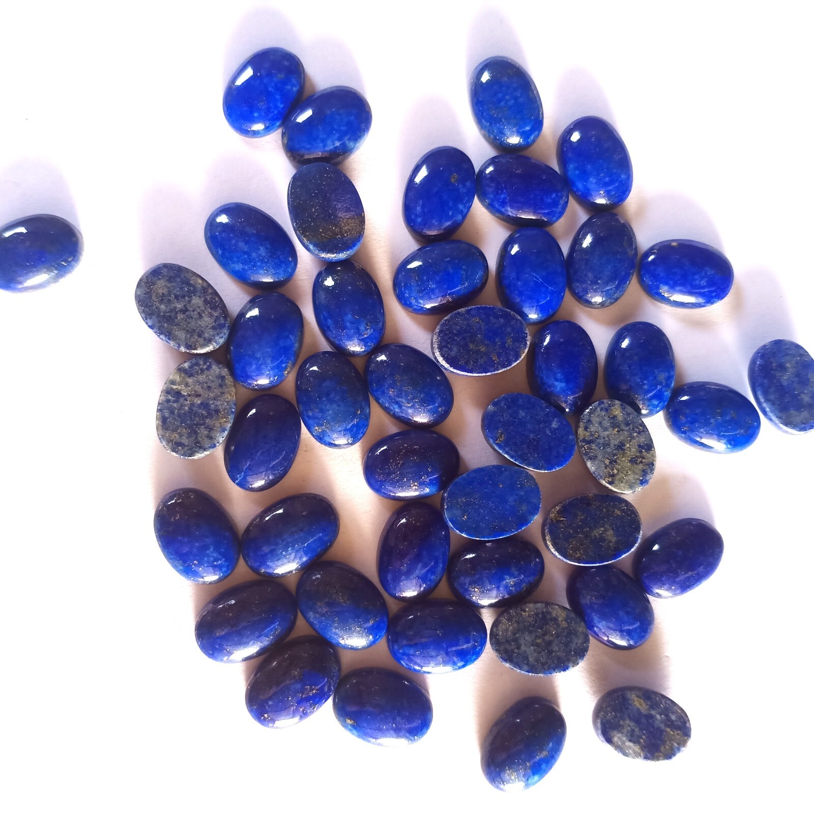 Beautiful Lapis Lazuli Oval Cabochon Size 3x5mm To 8x10mm Flat Back Gemstone