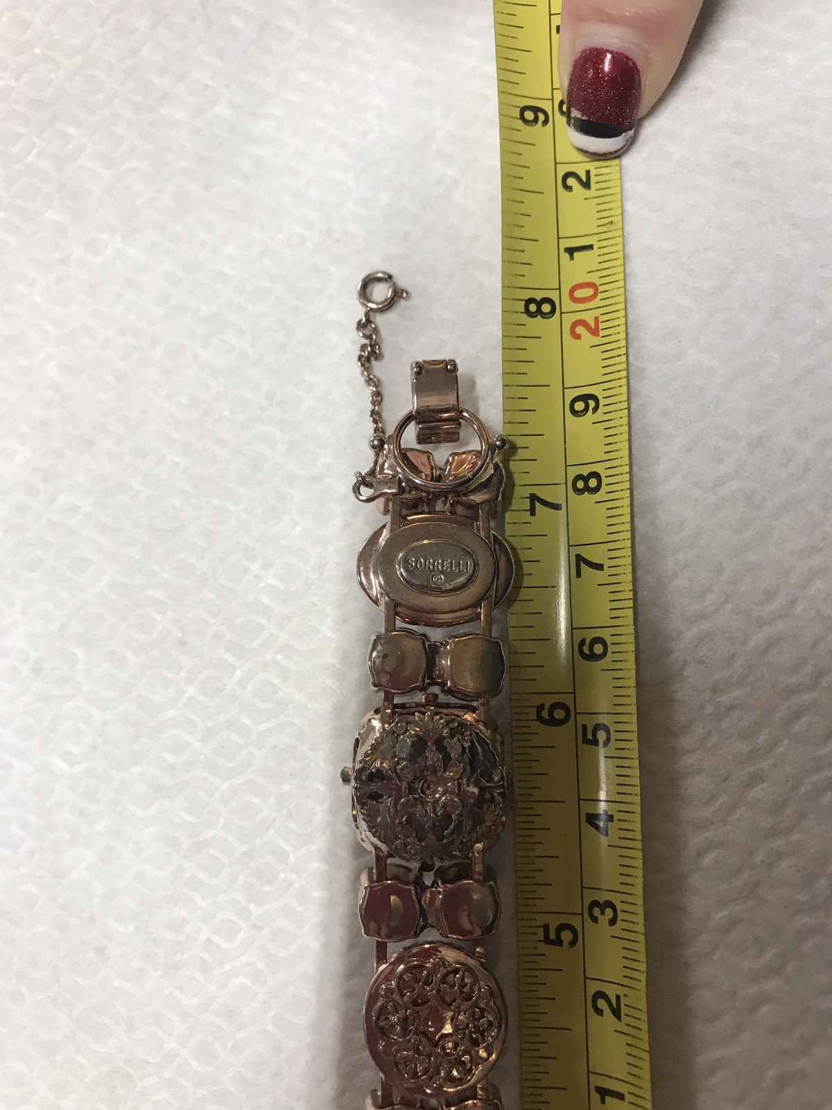 Sorrelli Swarovski Crystal Rose Gold-tone Neutral Blush Bracelet One-of-a-kind!