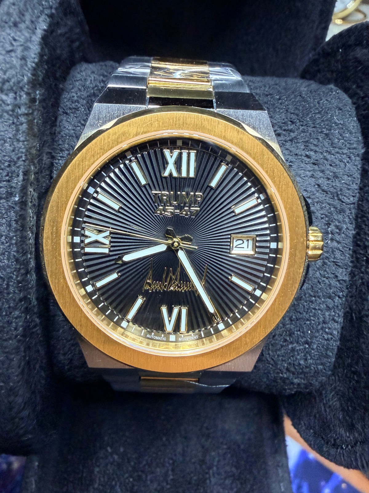 President DONALD TRUMP 45 47 Inauguration Jan 20 Watch BLACK SILVER GOLD # /500