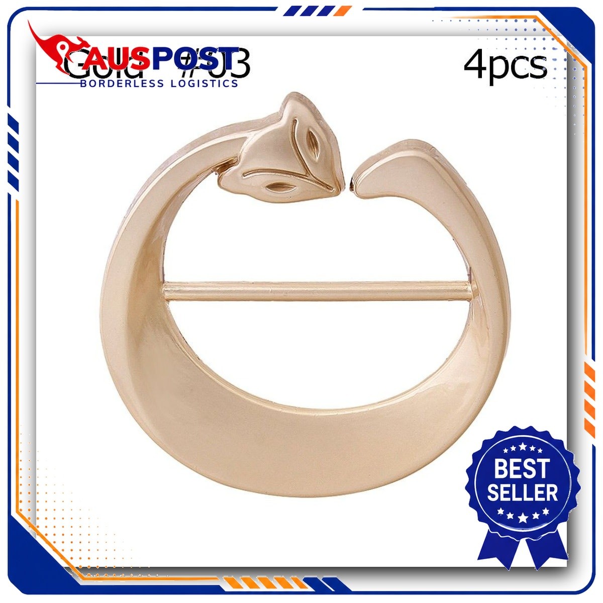 T-Shirt Clip Waist Buckle Shawl Buckle Scarf Ring Clips for Fashion Accessories