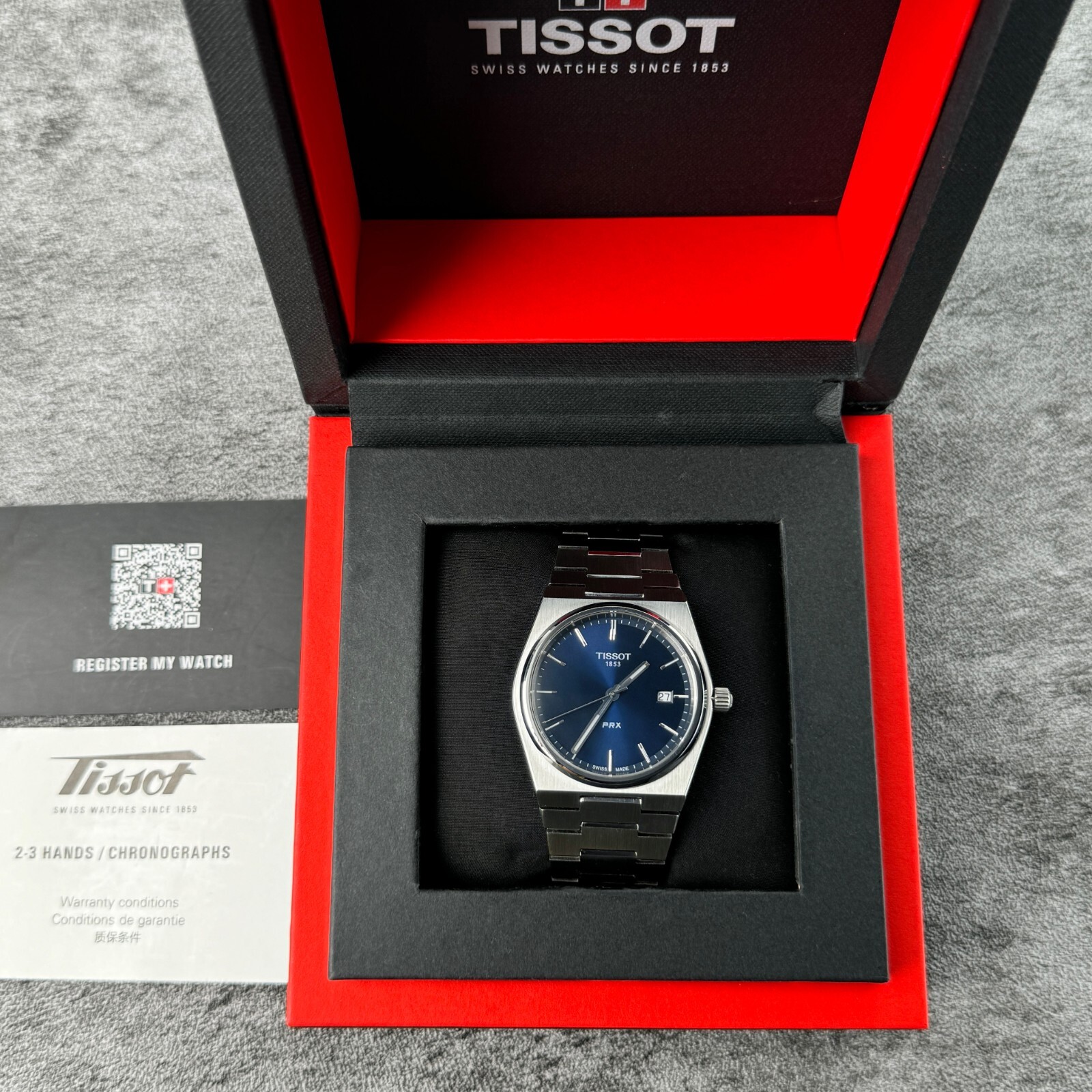 TISSOT PRX T Classic -STAINLESS STEEL Blue DIAL Men’s WATCH T137.410.11.041 40MM