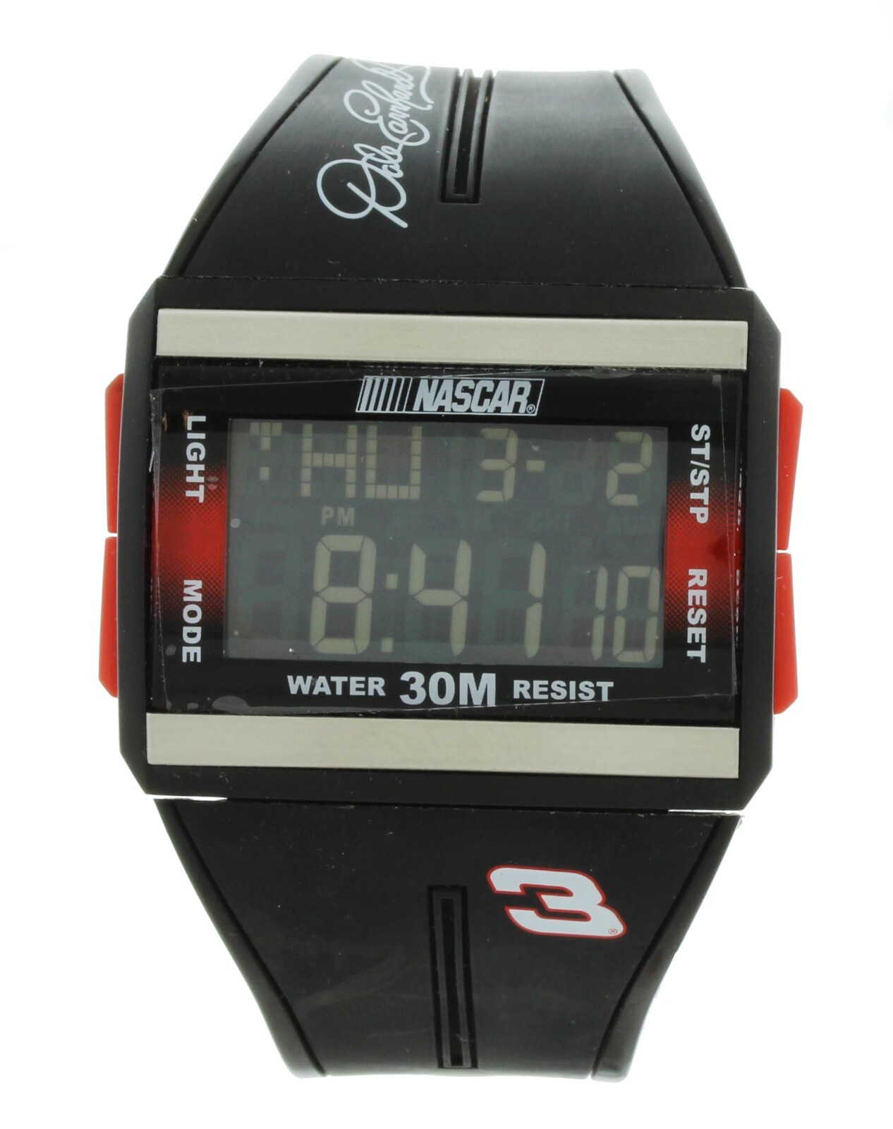 Nib Retro Nascar Dale Earnhardt #3 Multi Function collectable watch with light