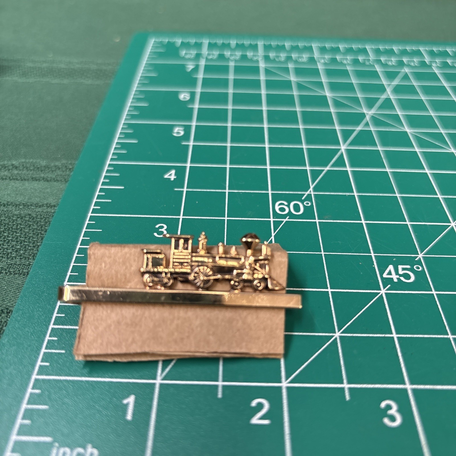 Vintage HICKOK LOCOMOTIVE STEAM ENGINE TIE BAR CLIP GOOD CONDITION USA