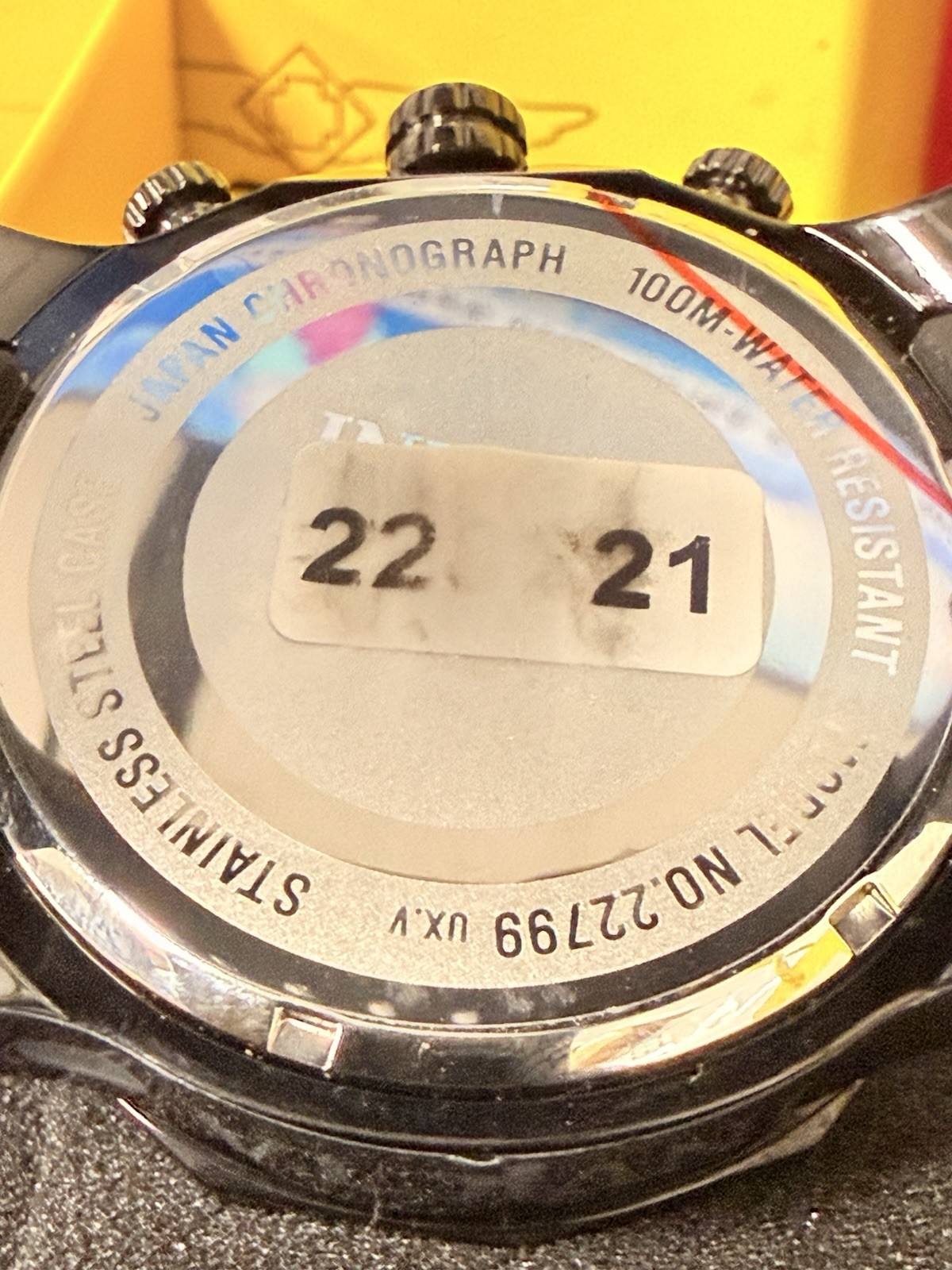 Invicta 22799 Gent’s Chrono Black Dial Steel & Silicone Band Watch