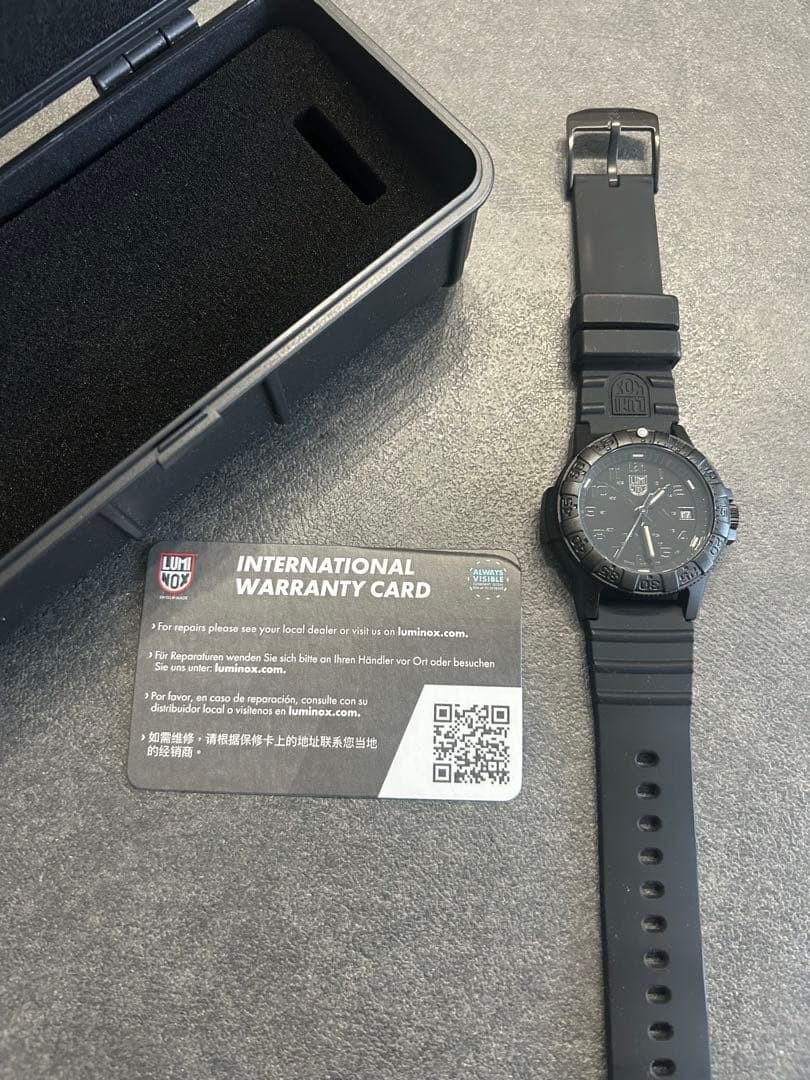 LUMINOX 0300-1GBq H-3 Mens Black Dial Quartz Watch