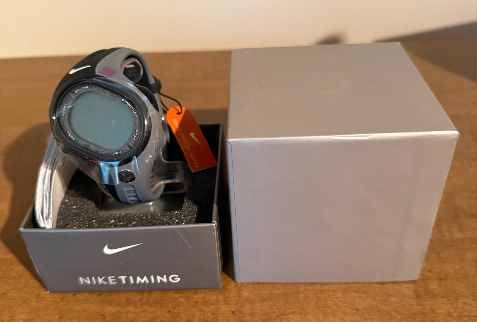 Vintage Nike Triax Fury 50 Super Watch WR0142-005 Black Graphite Y2K Deadstock