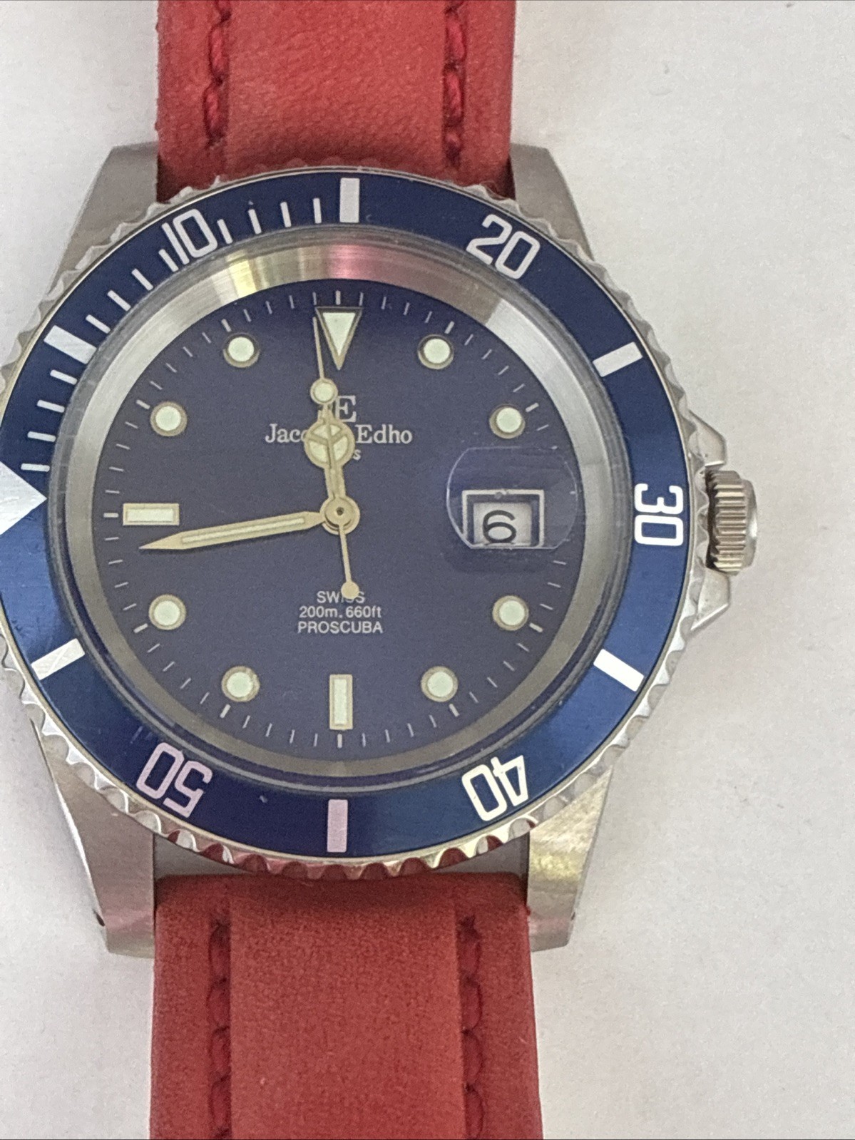 Jacques Edho Paris ProScuba 200M Swiss men’s diver watch