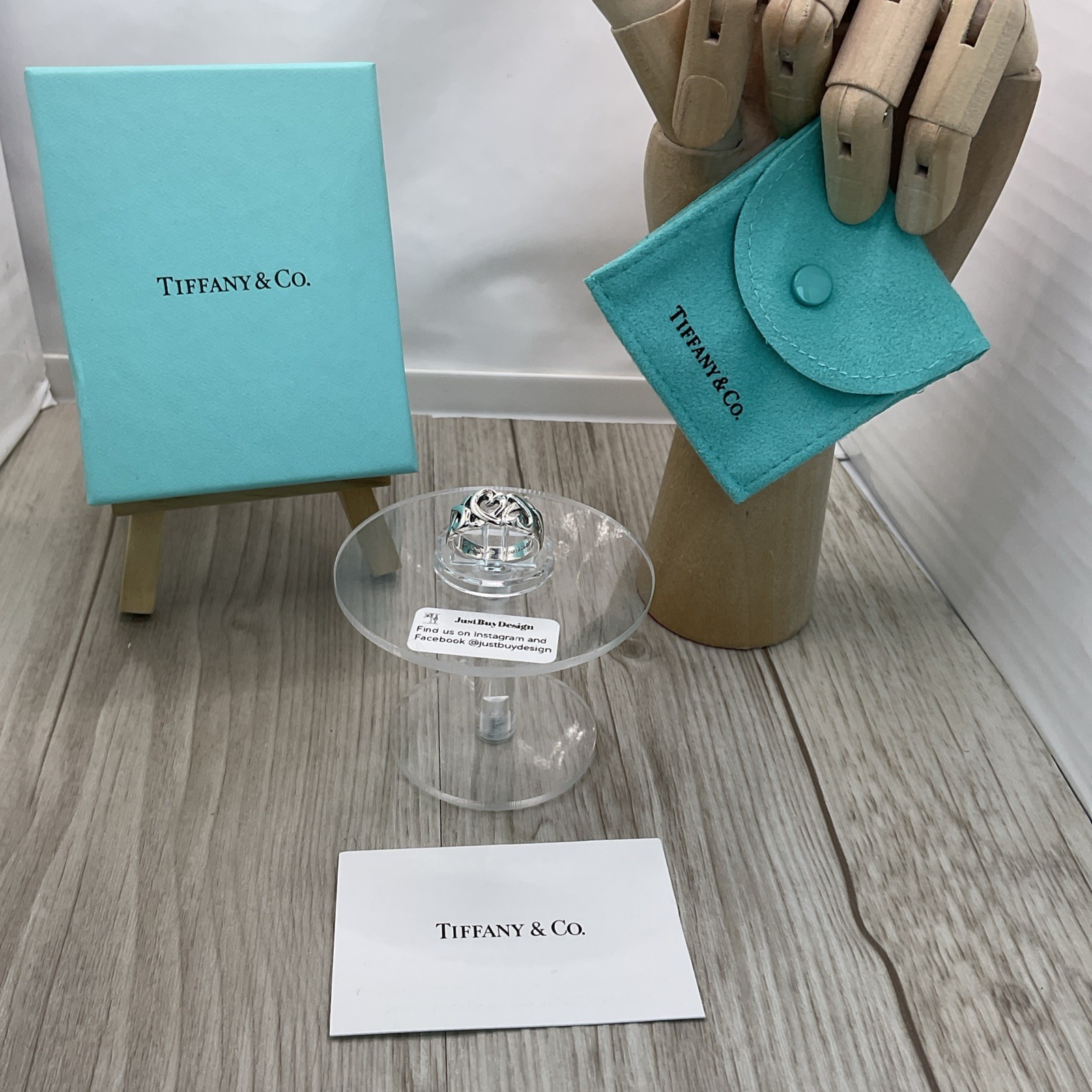 Tiffany & Co. Palomo Picasso Loving Hearts Ring. Size: K US: 5 U: 50 No: 10