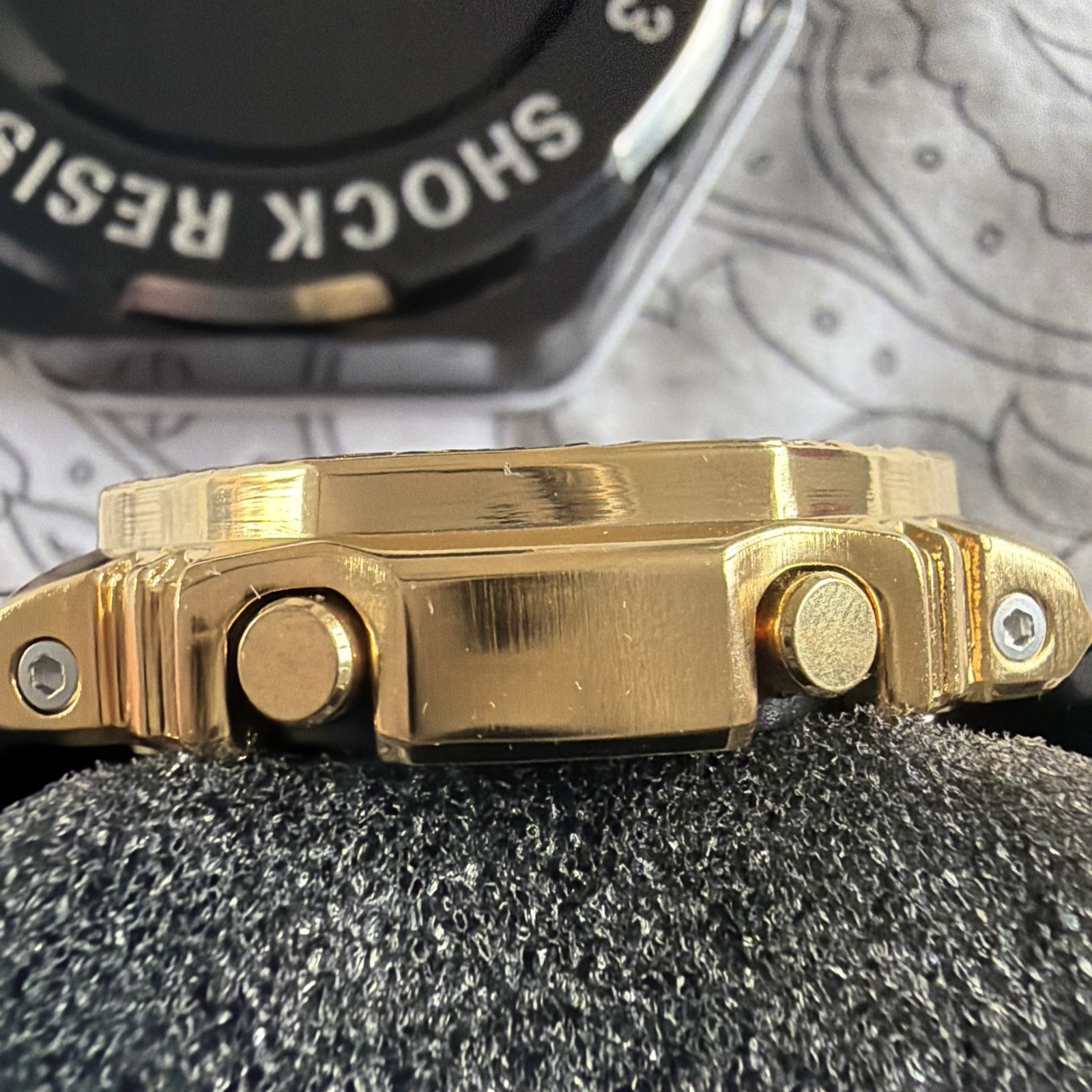 CASIO G-SHOCK GM-2100MG-1AJR “Moon Gold” Limited Edition Metal Cover Watch EXC+4