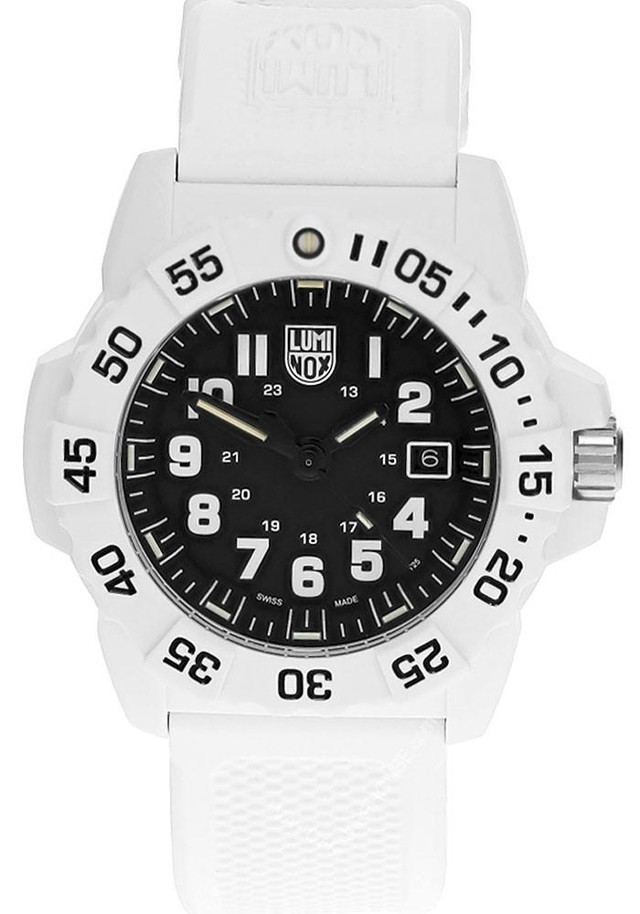 Luminox Navy Seal 3500 Quartz 45mm White Military Dive Men’s Watch XS.3507.WB