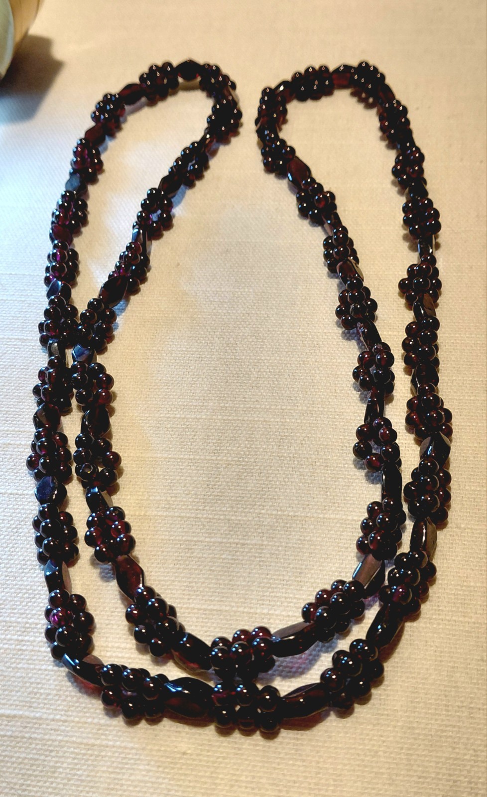 Vintage Natural Red Pyrope Garnet/Almandine Garnet Necklace Grape Clusters…