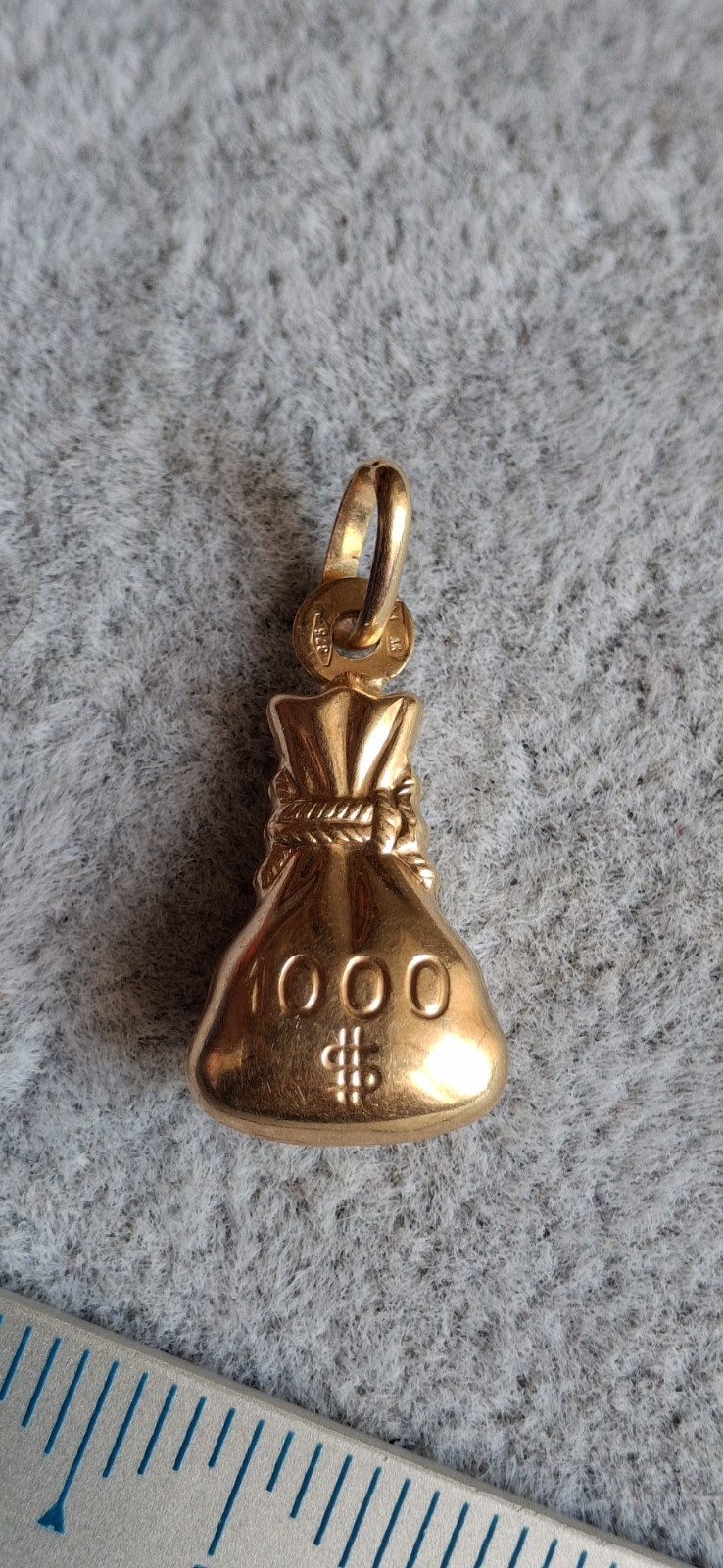 Vintage 9ct Gold $1000 Pendant Charm