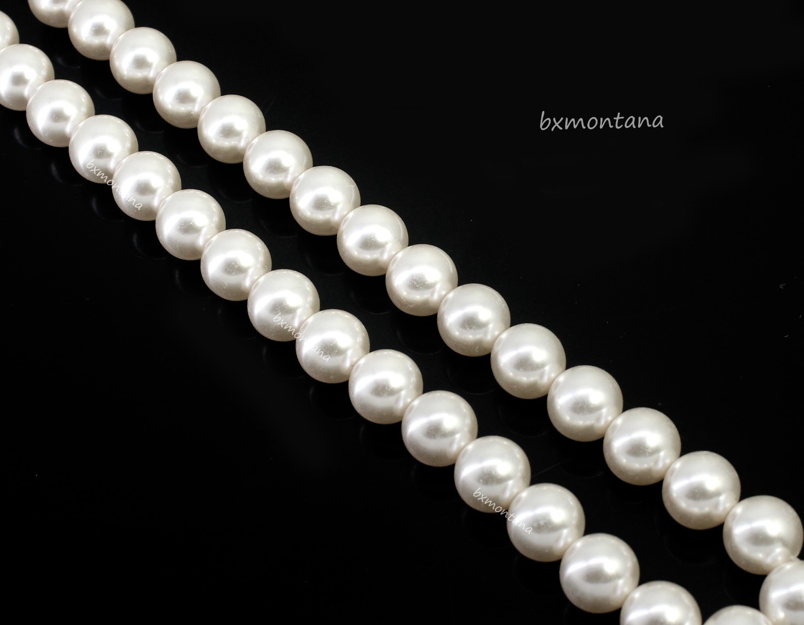 Natural Philippines South Sea Milky White HUGE 12.00 MM Round Pearl Strand 15″