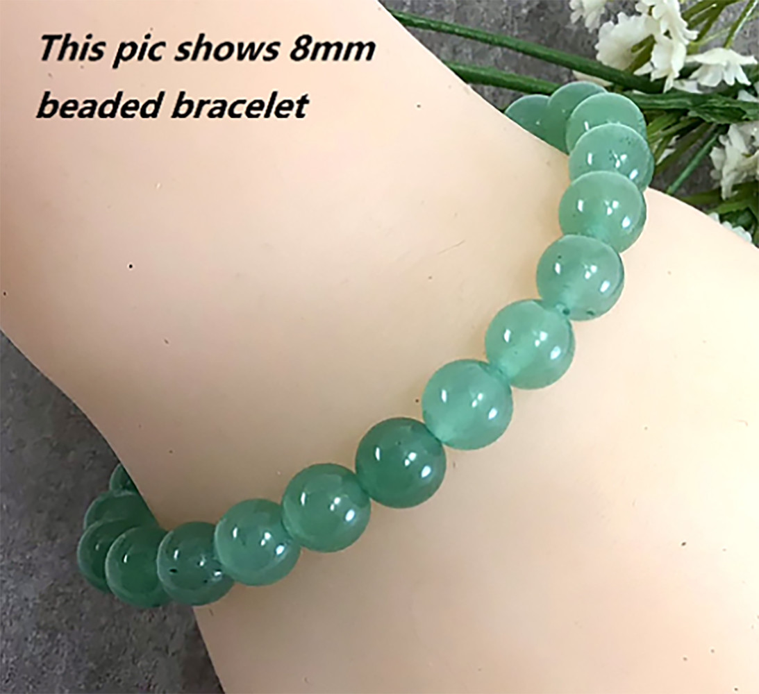 Green Aventurine Jade Stretchy Bracelet Healing Gemstone 4mm 6mm 8mm 10mm12mm