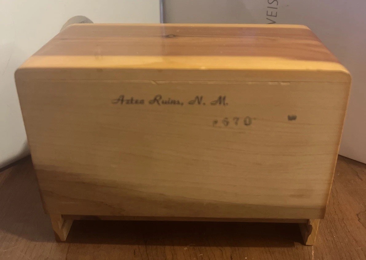 Beautiful Handmade 4 Drawer Wood Jewelry Box, Unique Wood Grain, 5.5X3”