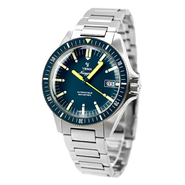New YEMA Navygraf Heritage 2025 YNAV25-GM Analog BlueAutomatic Men’s Watch