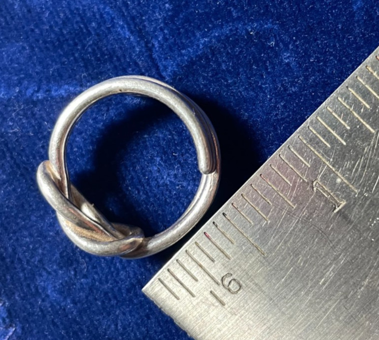 Solid Sterling 925 Silver Love Knot Ring Size 5-6-7-8-9 Adjustable FREE SHIP!!!!