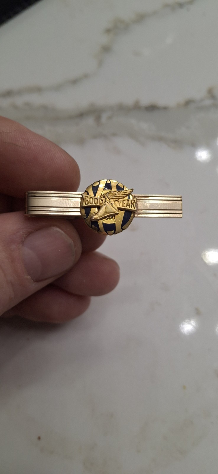 Goodyear Gold Filled Tie Clip Vintage 1/10 10k Gf 1/20 12k GF Award