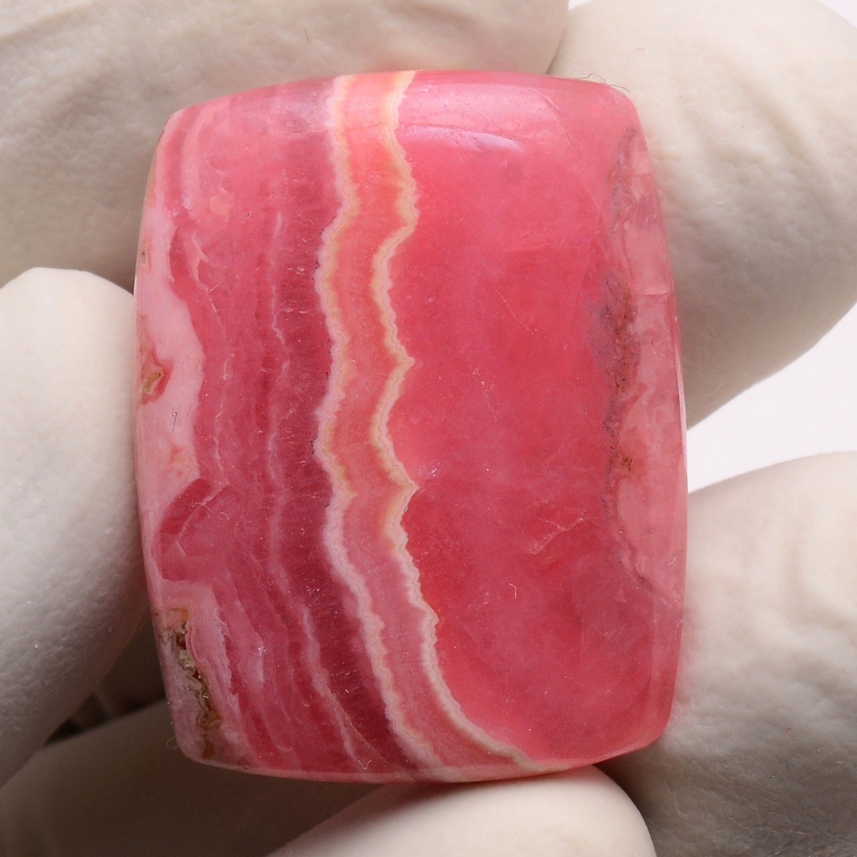 Rosy River~ 41.50 Cts Natural Desginer Rhodochrosite Top-Grade Cushion Gemstone