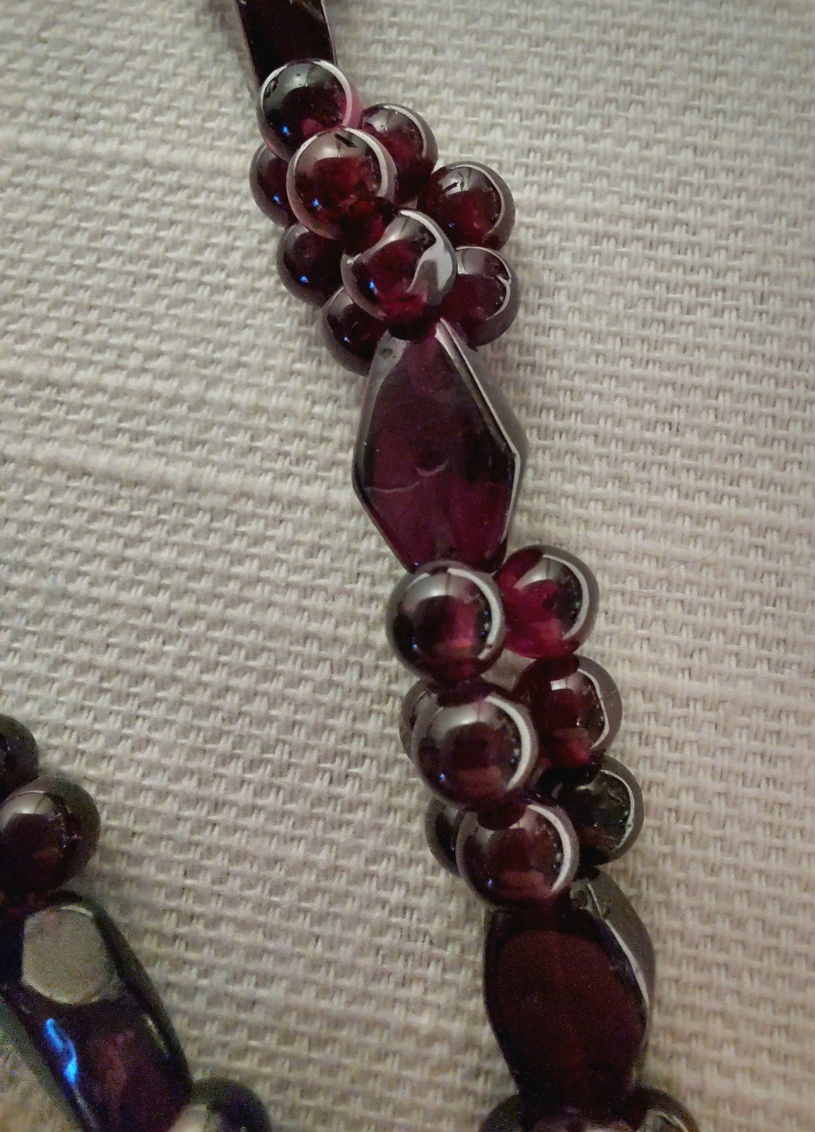 Vintage Natural Red Pyrope Garnet/Almandine Garnet Necklace Grape Clusters…