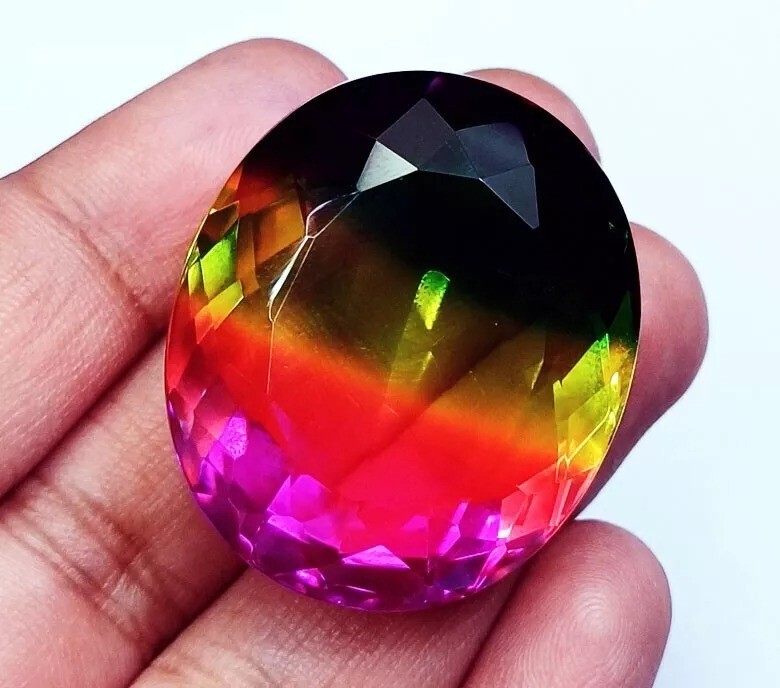 Oval Cut 115+ Ct Watermelon Tourmaline Loose Certified Gemstone