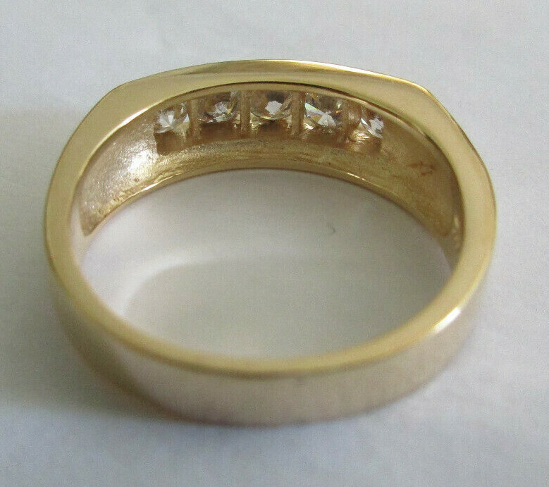 14K Gold Diamond Wedding Band Diamond=1/2 Carat H-SI1 Value=$4,950