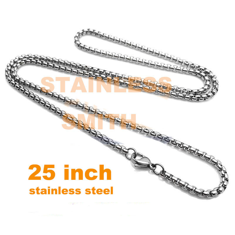 Men’s Solid Stainless Steel Boys Ram Goat Pendant Necklace Stainless Steel Chain