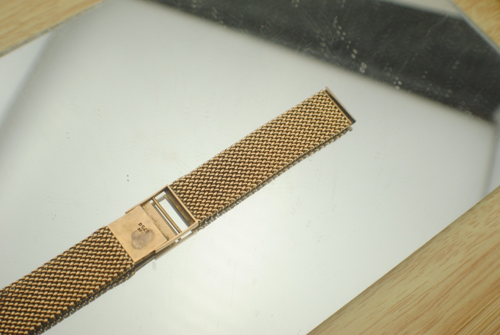 VINTAGE 18K YELLOW GOLD 17.4MM LUG 47.5 G BRACELET 1950S 17CM IWC OMEGA PATEK VC
