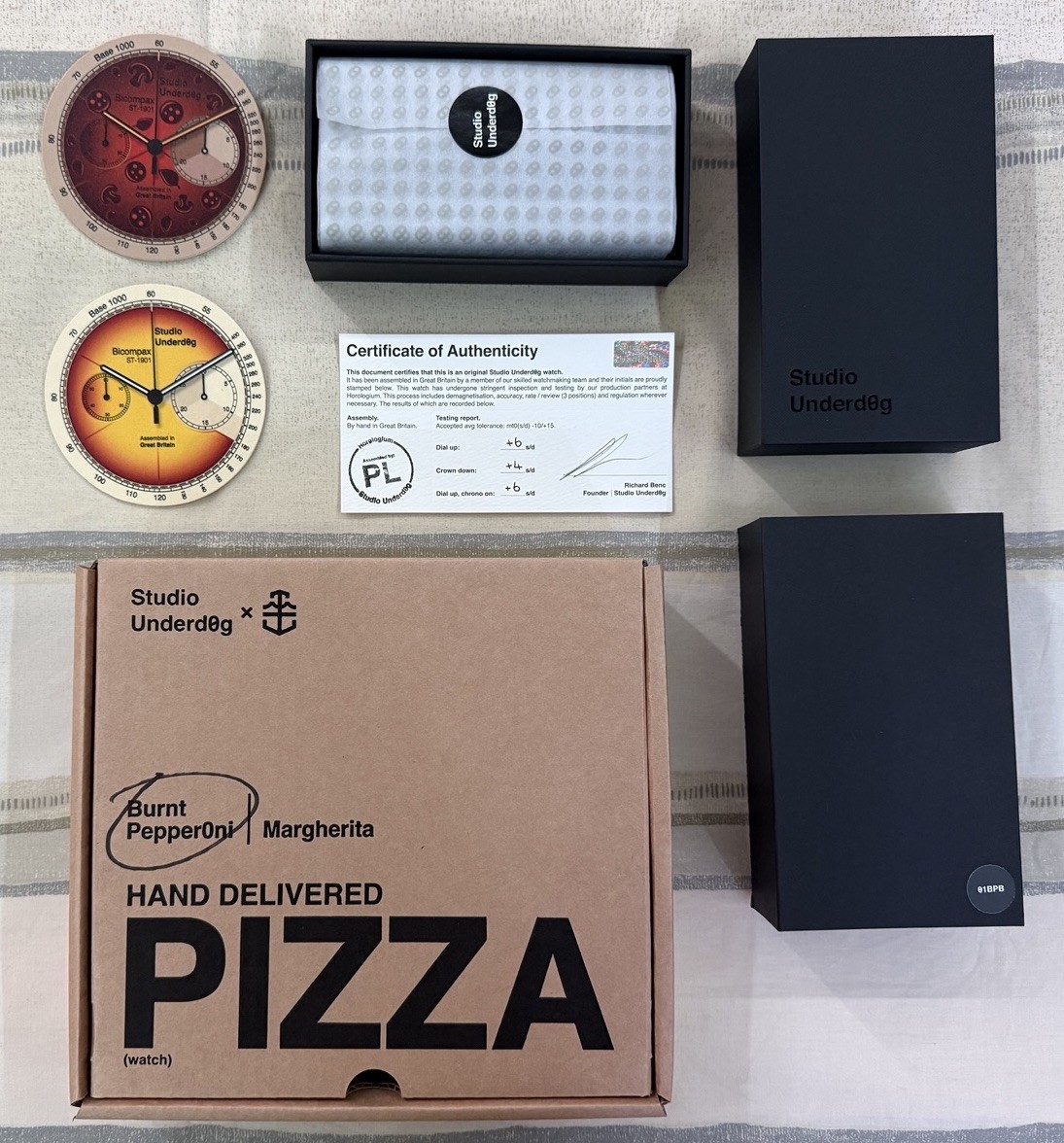 Time & Tide X Studio Underd0g 01 Burnt Pepperoni Pizza *Event Exclusive* Watch