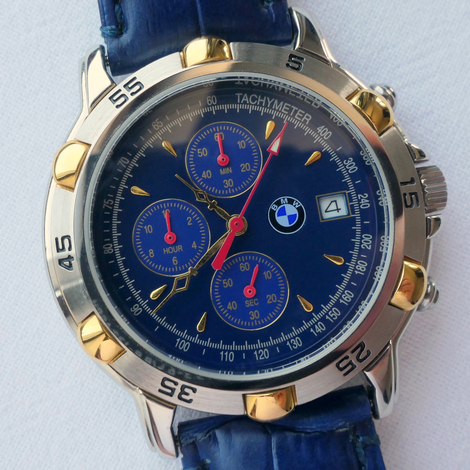 BMW Classic Retro Sport Car Accessory Design Made in Germany Watch Chronograph