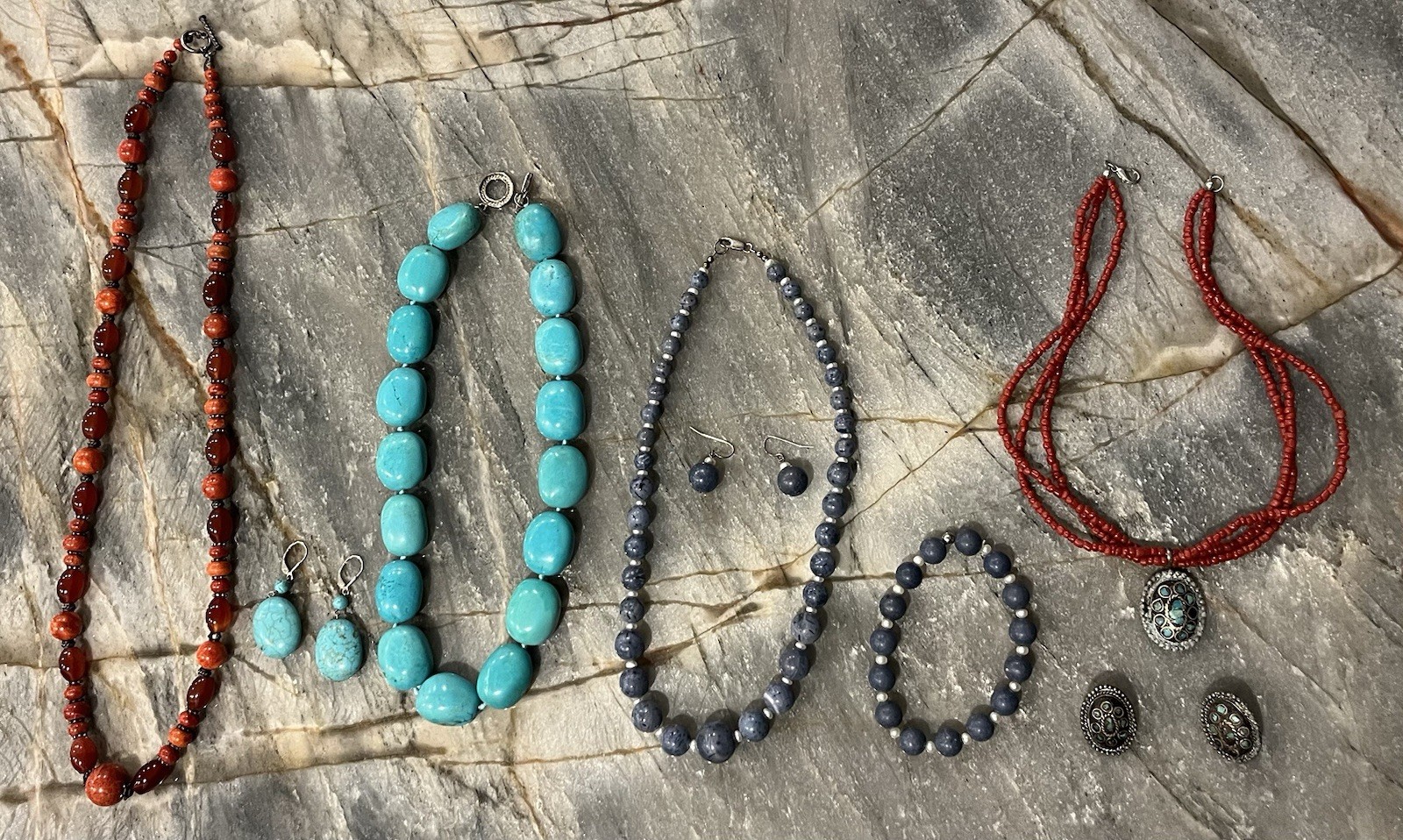 Vintage Lot Of .925 Marked Jewelry And Some Unmarked. “Read Description”