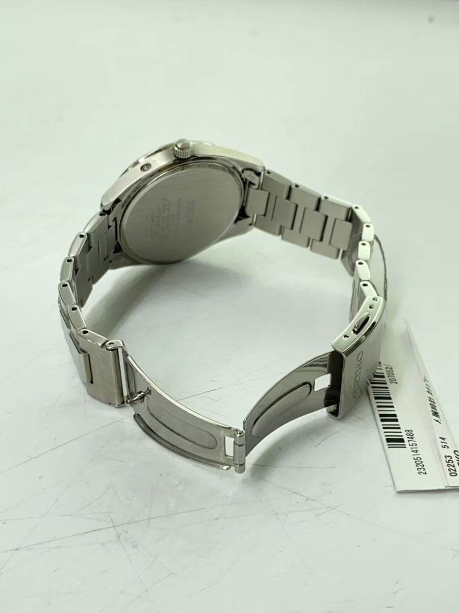 SEIKO Solar Watch Analog Stainless NVY SLV 7B72 0AC0