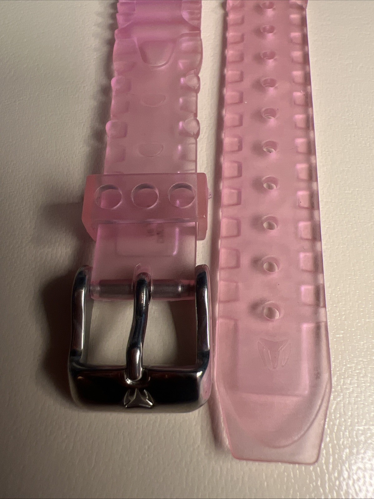 Authentic TechnoMarine Pink Silicone Rubber Watch Strap Band 13mm/ 110x60mm