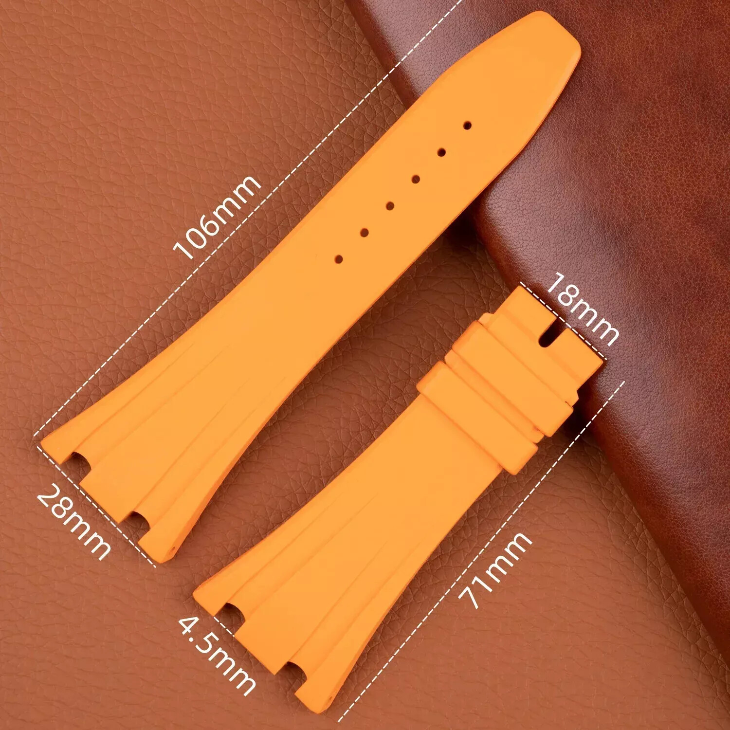 For Audemars Piguet 26170 26176 High End FKM Rubber Strap Soft Watch Band 28mm