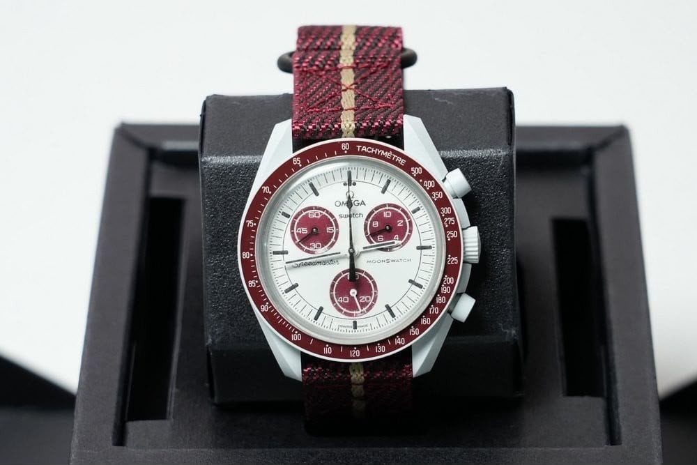 Omega X Swatch MoonSwatch Mission to Pluto SO33M101 Bioceramic Chronograph 42mm