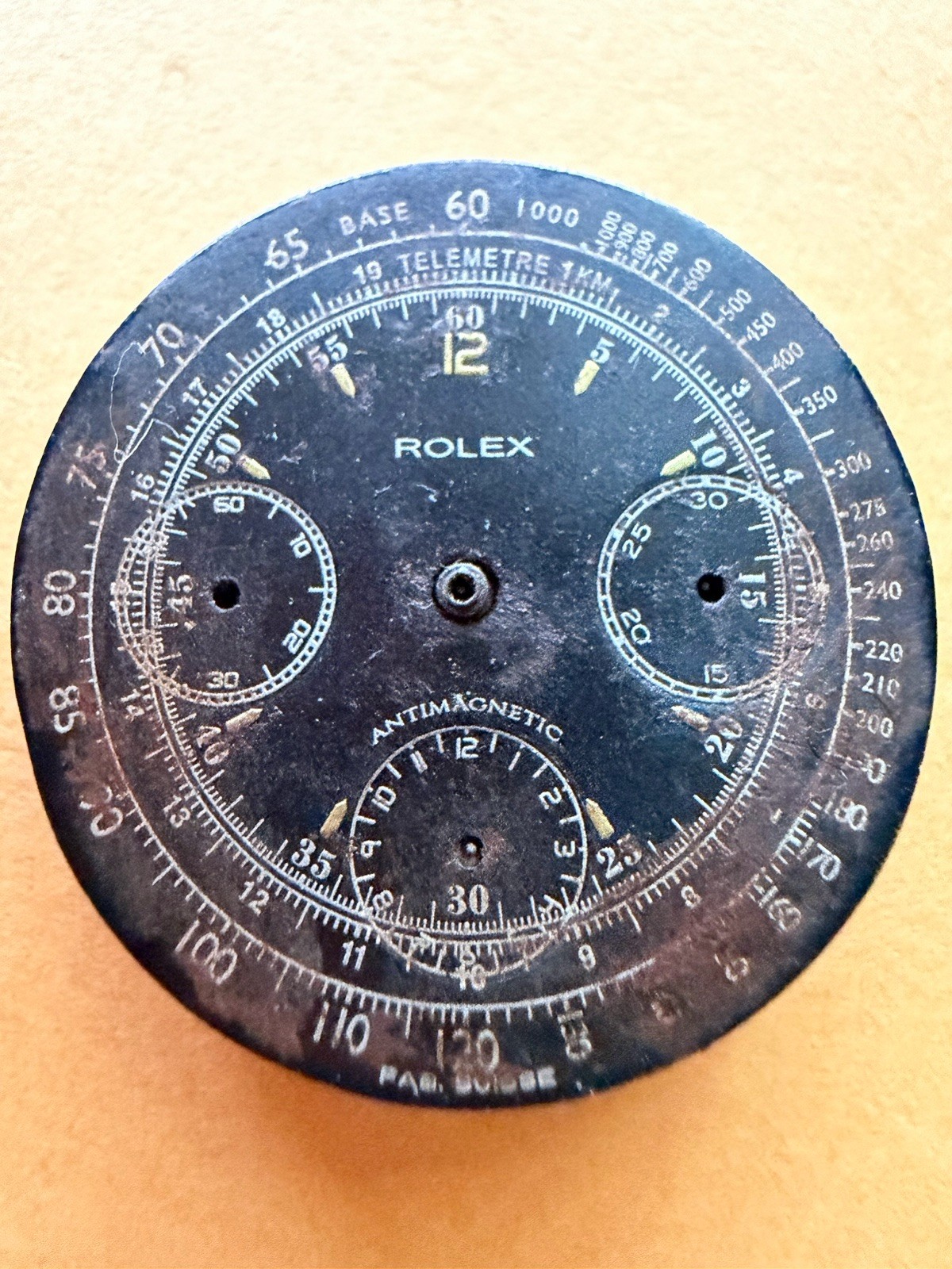 Rolex vintage circa 1940s Valjoux 71 chronograph movement/dial