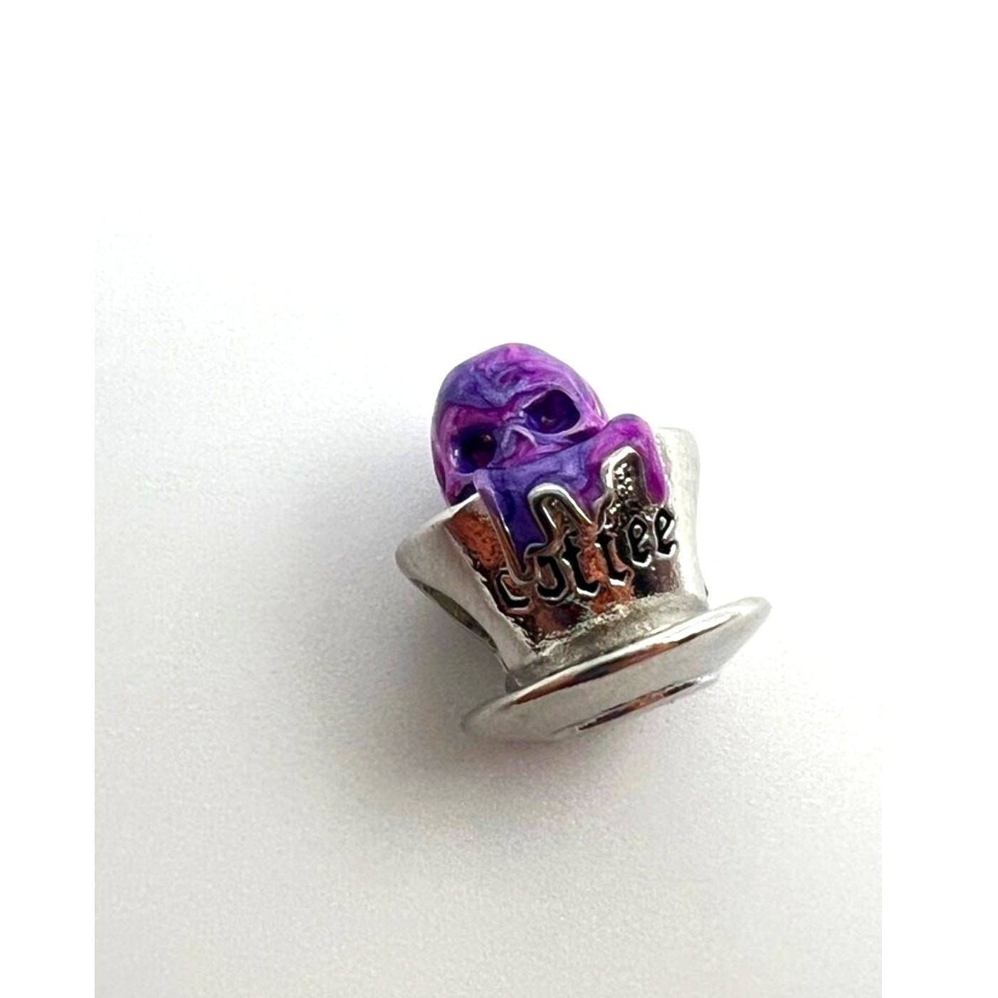 NEW Halloween Purple Coffee Skull Charm for European Bracelet