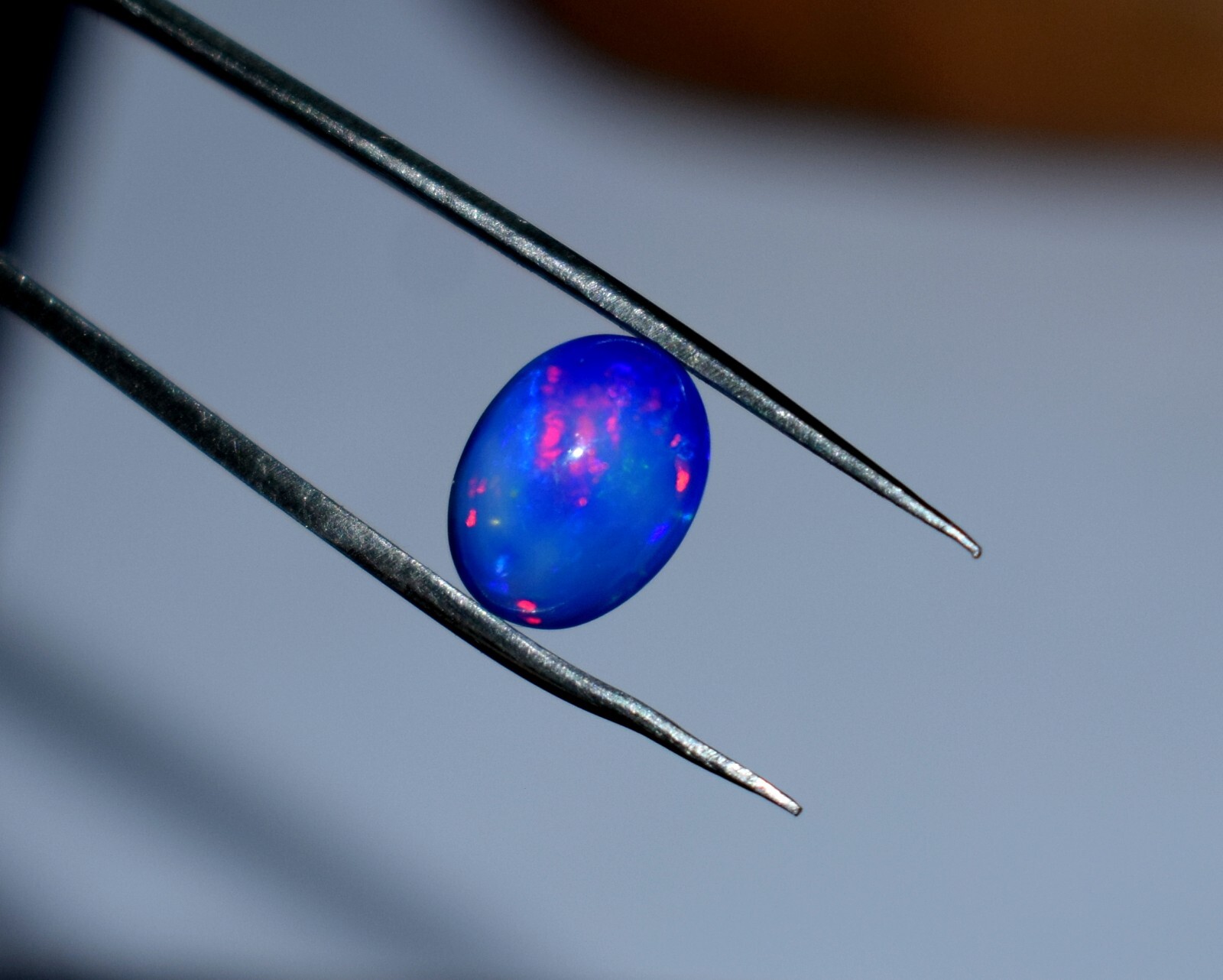 2.20Crt Natural Ethiopian Purple Opal Fire Opal Loose Gemstone cabochon F2229