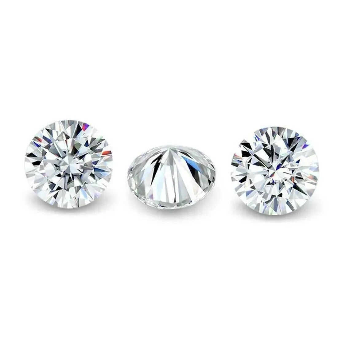 Lab-Grown 2.10Ct CVD Diamond 8.40mm Round D, Clarity FL ,Certified Loose Diamond