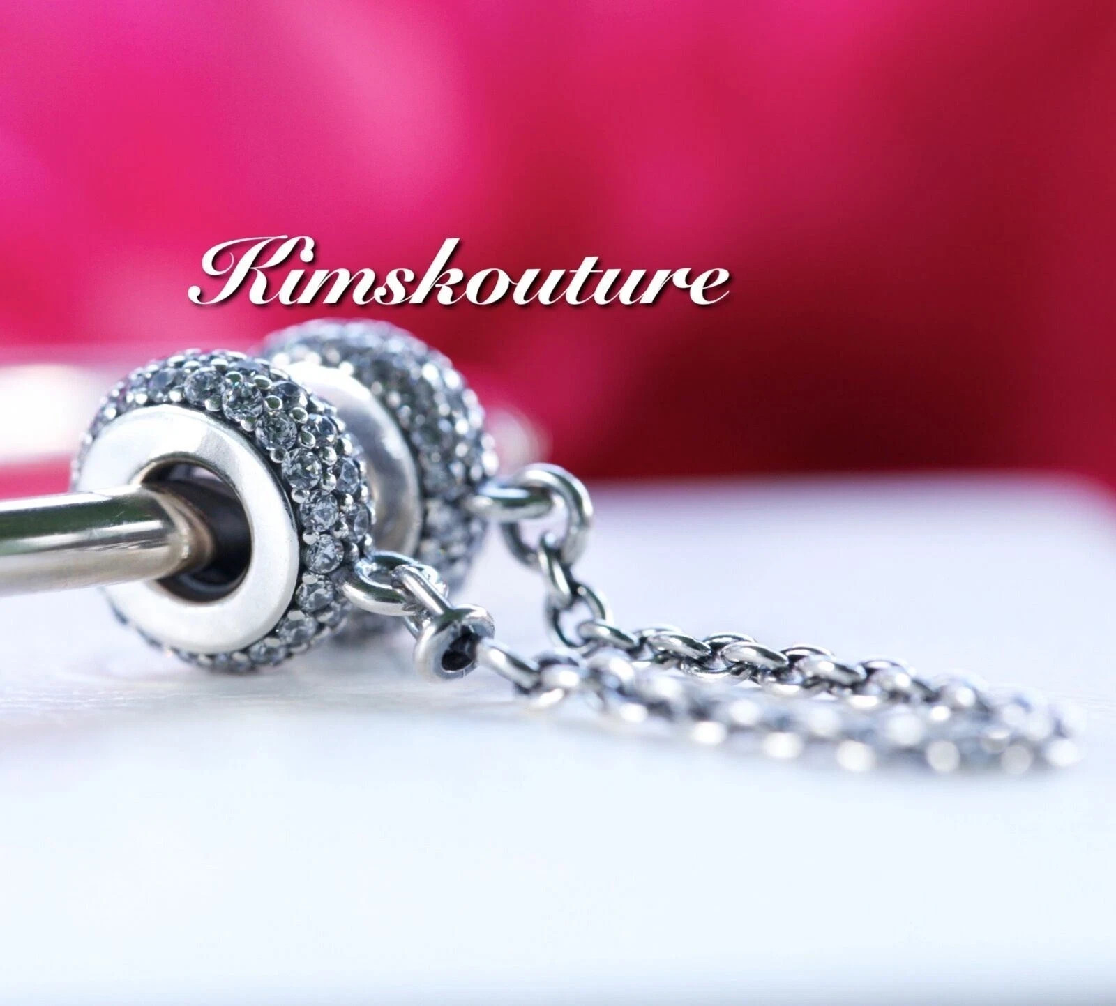 Authentic Pandora Sterling Silver Inspiration Within Safety Chain #791736CZ-05