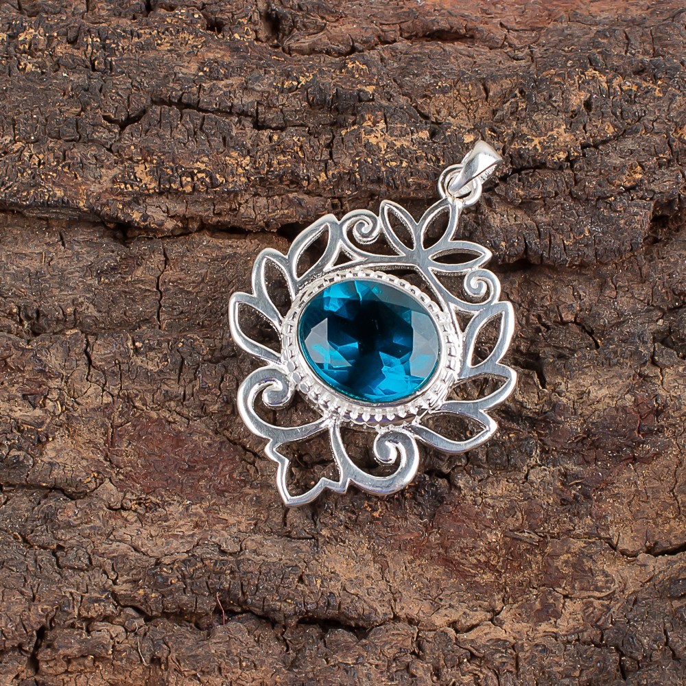 Apatite Gemstone Handmade 925 Sterling Silver Jewelry Pendant Gift For Love