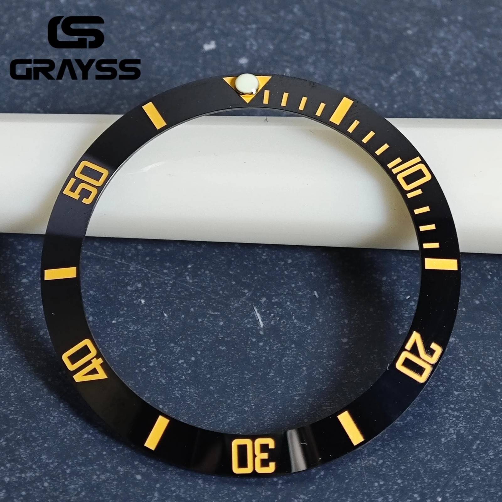 38mm Watch Bezel Insert 30.5mm Ceramic Aluminum Diver Ring Replacement Mod