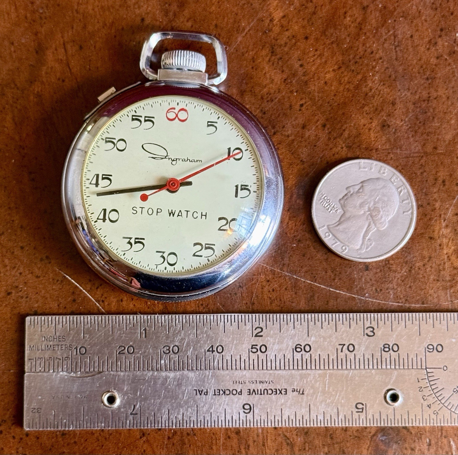 Vintage Ingraham Stop Watch Nice -Works Lot A