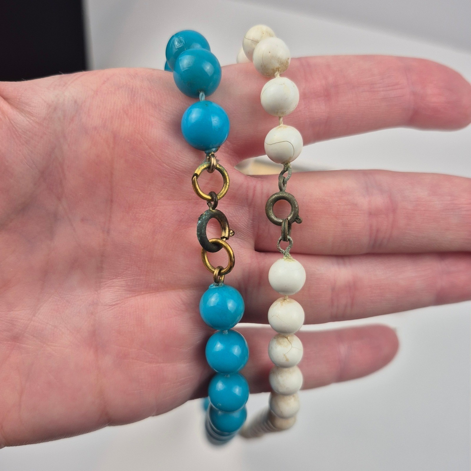 Boho Southwest Beaded Jewelry Lot Necklace Bracelet Earrings Blue Red 12 Pc